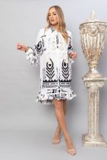 Stella Collared Dress - Meringue Edition