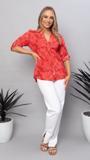 Fiery Flora Top - Aries Edition