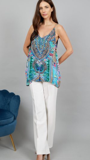 Cerulean Charm Sleeveless Top